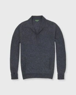 Baja Sweater In Grey Wool/Cotton Blend