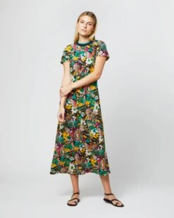 Sporty Swing Dress In Temples Jersey