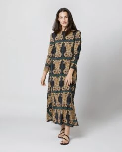 Drifter Dress In Tiger Tiles Black Jersey 12 Drifter Dress In Tiger Tiles Black Jersey -HERNO || ULLA JOHNSON || A.P.C. Shop S71140 253