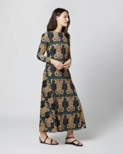 Drifter Dress In Tiger Tiles Black Jersey 10 Drifter Dress In Tiger Tiles Black Jersey -HERNO || ULLA JOHNSON || A.P.C. Shop S71140 269