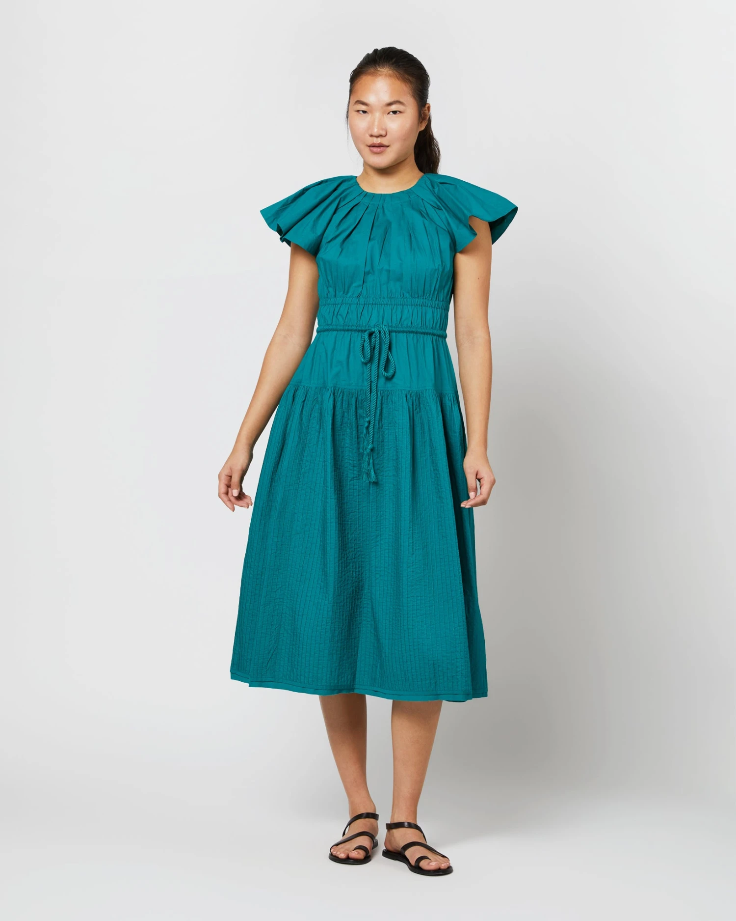ULLA JOHNSON Darlene Dress In Verdigris 1 ULLA JOHNSON Darlene Dress In Verdigris