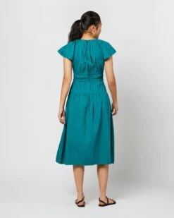 ULLA JOHNSON Darlene Dress In Verdigris 9 ULLA JOHNSON Darlene Dress In Verdigris -HERNO || ULLA JOHNSON || A.P.C. Shop S71225 1347