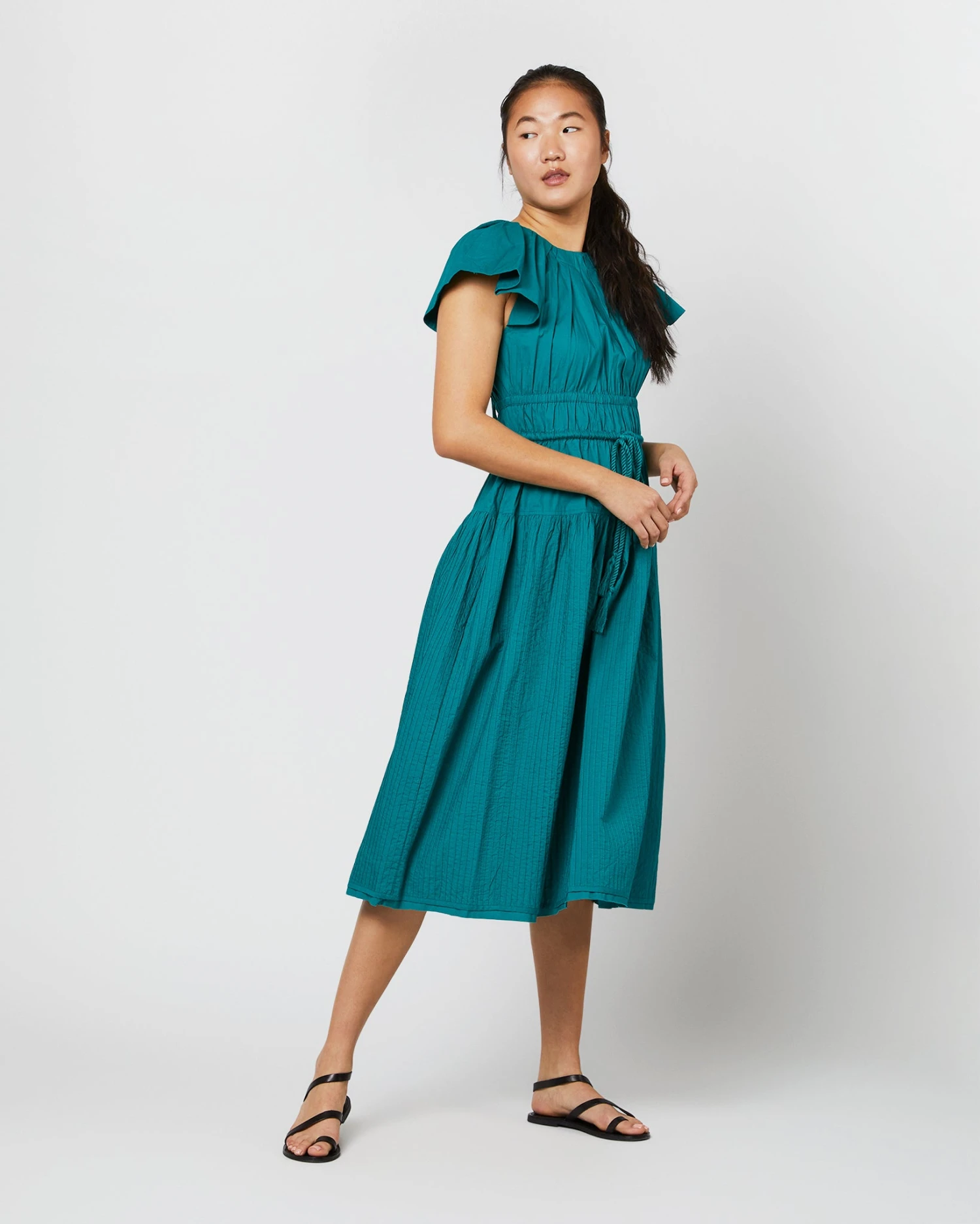 ULLA JOHNSON Darlene Dress In Verdigris 5 ULLA JOHNSON Darlene Dress In Verdigris - Image 5