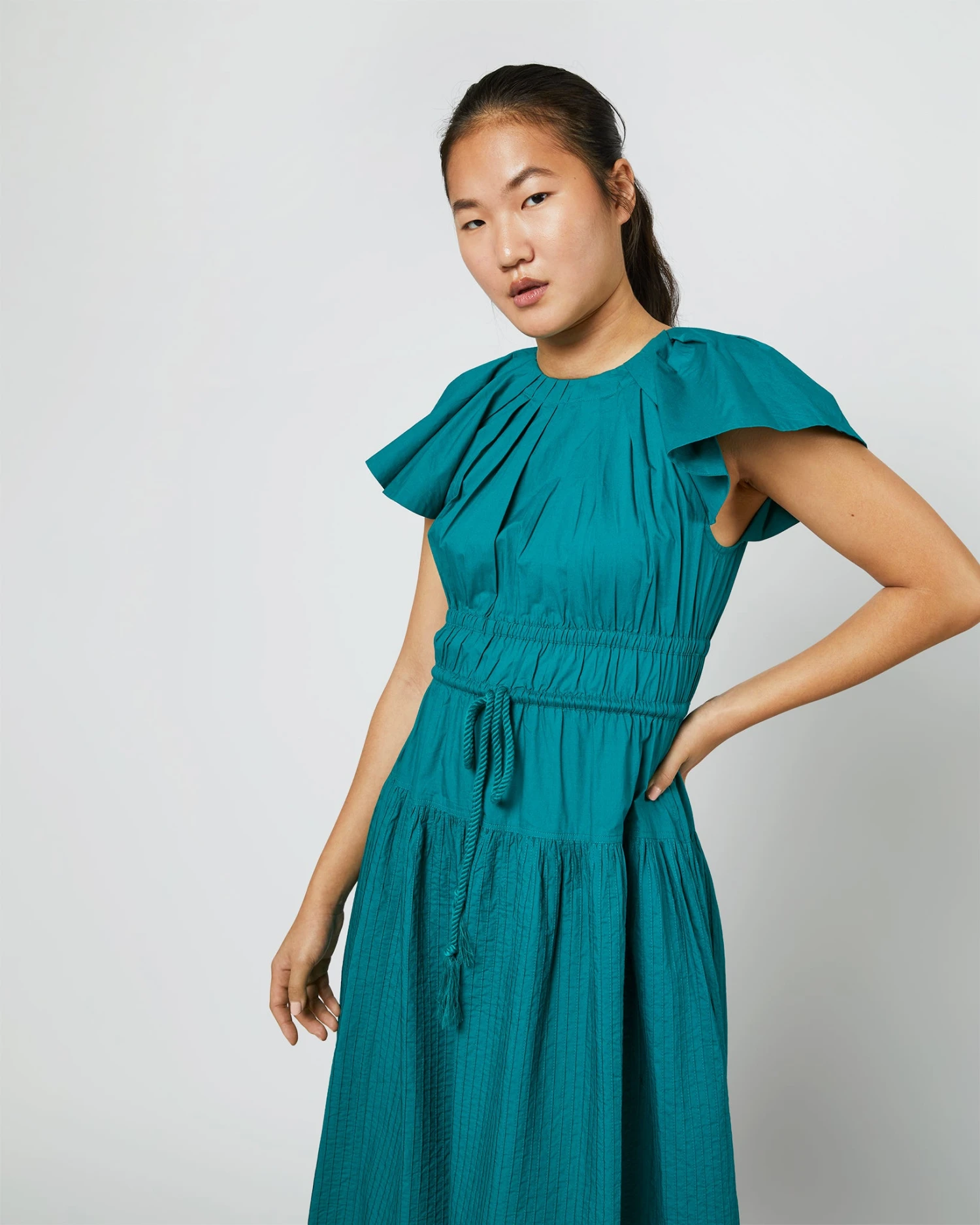 ULLA JOHNSON Darlene Dress In Verdigris 6 ULLA JOHNSON Darlene Dress In Verdigris - Image 6