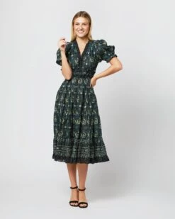 ULLA JOHNSON Elli Dress In Pacific