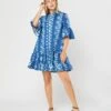Choux Dress In Costiera Summer Popeline
