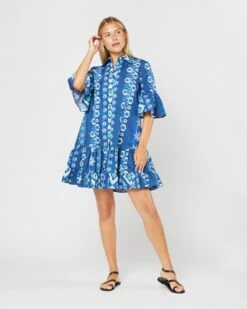 Choux Dress In Costiera Summer Popeline