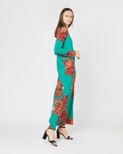 Long Sleeve Swing Dress In Anemone Ghirlanda Sablé 11 Long Sleeve Swing Dress In Anemone Ghirlanda Sablé -HERNO || ULLA JOHNSON || A.P.C. Shop S71243 285