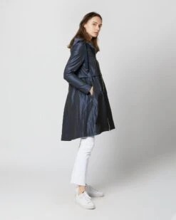 HERNO Midi Jacket With Removable Hood In New Blu 14 HERNO Midi Jacket With Removable Hood In New Blu -HERNO || ULLA JOHNSON || A.P.C. Shop S71244 3961