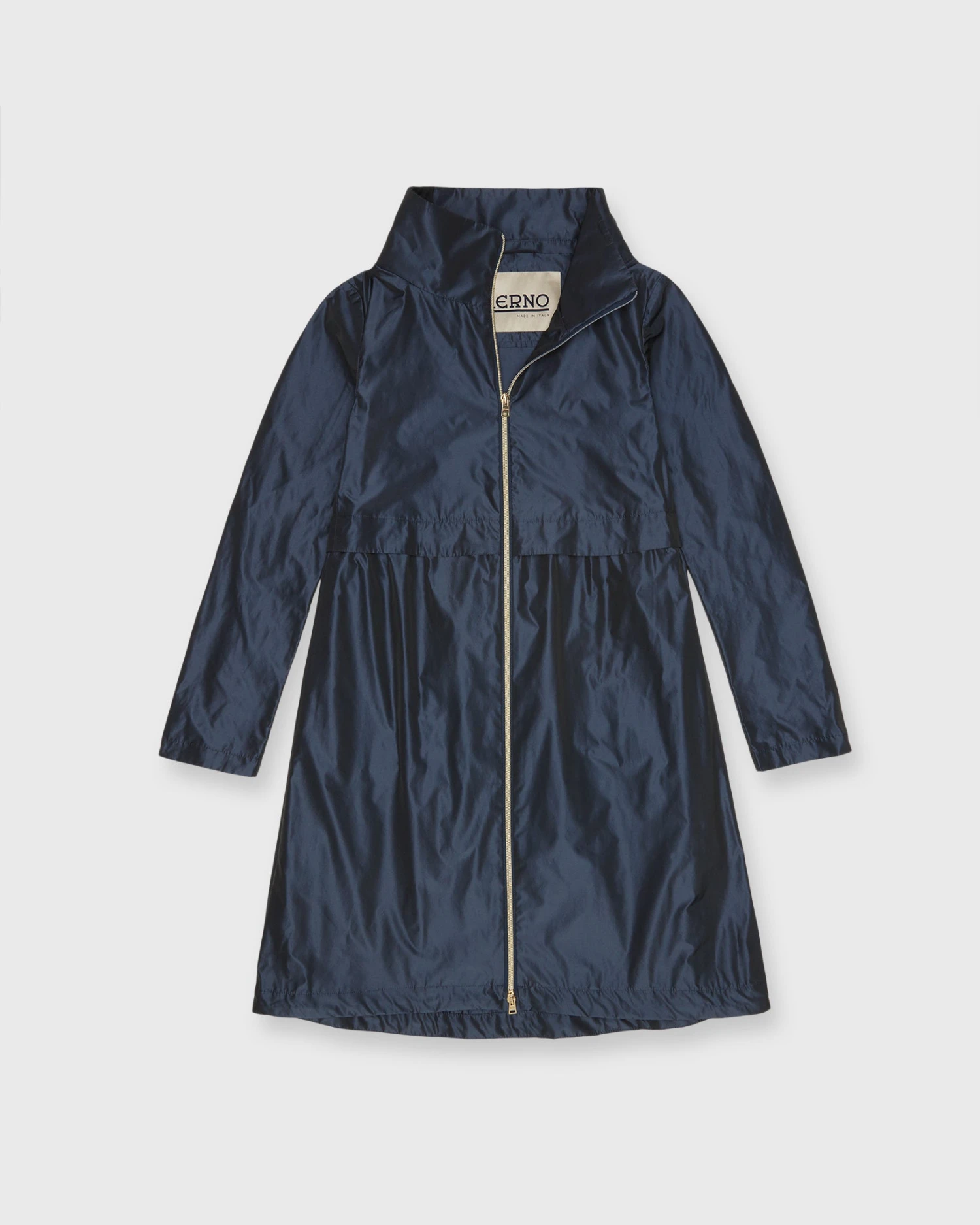 HERNO Midi Jacket With Removable Hood In New Blu 1 HERNO Midi Jacket With Removable Hood In New Blu