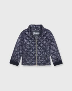 HERNO A-Line Short Jacket In New Blu