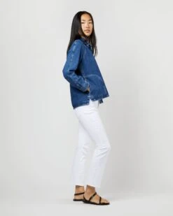 A.P.C. Suzanne Logo Jacket In Washed Indigo -HERNO || ULLA JOHNSON || A.P.C. Shop S71261 11279