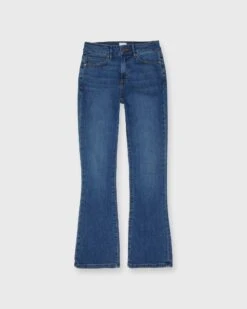 Flare Cropped 5-Pocket Jean In 5-Year Indigo Stretch Denim