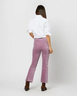 Flare Cropped 5-Pocket Jean In Lavender Stretch Velveteen 9 Flare Cropped 5-Pocket Jean In Lavender Stretch Velveteen -HERNO || ULLA JOHNSON || A.P.C. Shop S71407 3558