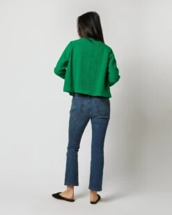 Megan Cardigan Jacket In Green Bouclé Tweed 15 Megan Cardigan Jacket In Green Bouclé Tweed -HERNO || ULLA JOHNSON || A.P.C. Shop S71409 3347