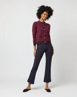Katie Cardigan In Bordeaux Cotton/Cashmere 13 Katie Cardigan In Bordeaux Cotton/Cashmere -HERNO || ULLA JOHNSON || A.P.C. Shop S71422 1831
