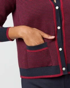 Katie Cardigan In Bordeaux Cotton/Cashmere 15 Katie Cardigan In Bordeaux Cotton/Cashmere -HERNO || ULLA JOHNSON || A.P.C. Shop S71422 1868