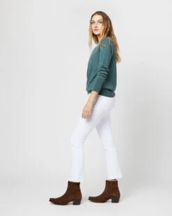 Cydney Boyfriend Crewneck Sweater In Heather Pine Cashmere 8 Cydney Boyfriend Crewneck Sweater In Heather Pine Cashmere -HERNO || ULLA JOHNSON || A.P.C. Shop S71424 1602