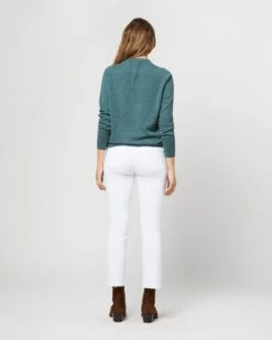 Cydney Boyfriend Crewneck Sweater In Heather Pine Cashmere 10 Cydney Boyfriend Crewneck Sweater In Heather Pine Cashmere -HERNO || ULLA JOHNSON || A.P.C. Shop S71424 1615
