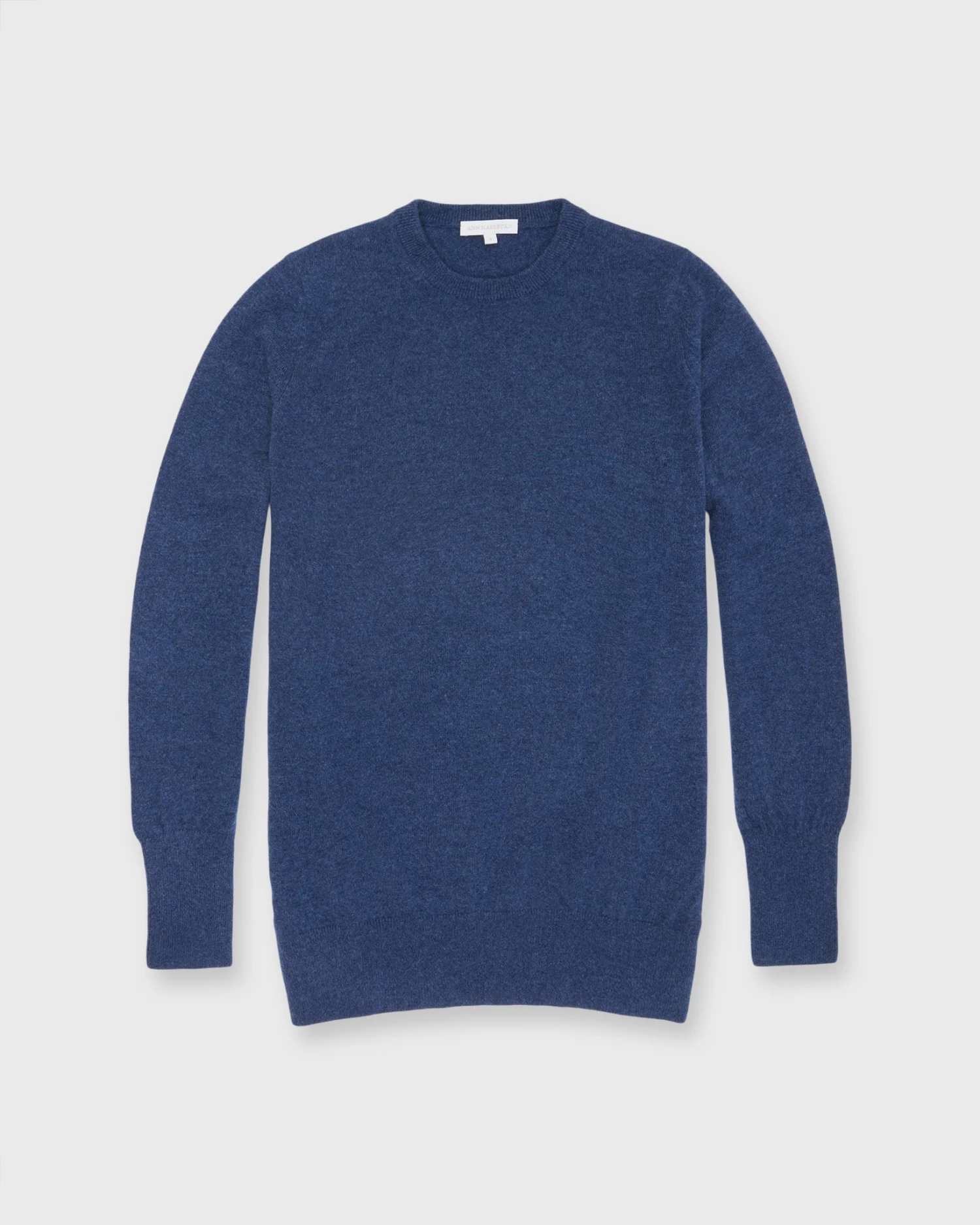 Cydney Boyfriend Crewneck Sweater In Heather Navy Cashmere 1 Cydney Boyfriend Crewneck Sweater In Heather Navy Cashmere
