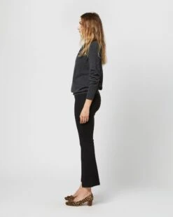 Cydney Johnny-Collar Sweater In Charcoal Cashmere 8 Cydney Johnny-Collar Sweater In Charcoal Cashmere -HERNO || ULLA JOHNSON || A.P.C. Shop S71429 2460