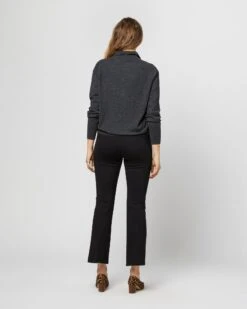 Cydney Johnny-Collar Sweater In Charcoal Cashmere 9 Cydney Johnny-Collar Sweater In Charcoal Cashmere -HERNO || ULLA JOHNSON || A.P.C. Shop S71429 2471