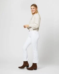 Stella Tuck-Stitch Cardigan In Rice Cashmere -HERNO || ULLA JOHNSON || A.P.C. Shop S71432 1326