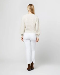 Stella Tuck-Stitch Cardigan In Rice Cashmere -HERNO || ULLA JOHNSON || A.P.C. Shop S71432 1330