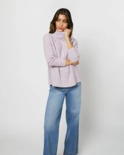 Elsey Funnel-Neck Sweater In Blossom Cashmere -HERNO || ULLA JOHNSON || A.P.C. Shop S71438 3819