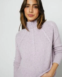 Elsey Funnel-Neck Sweater In Blossom Cashmere -HERNO || ULLA JOHNSON || A.P.C. Shop S71438 3843