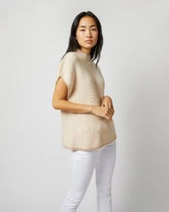 Athena Sweater In Ivory/Oatmeal/Pale Pink Cashmere 17 Athena Sweater In Ivory/Oatmeal/Pale Pink Cashmere -HERNO || ULLA JOHNSON || A.P.C. Shop S71442 4831
