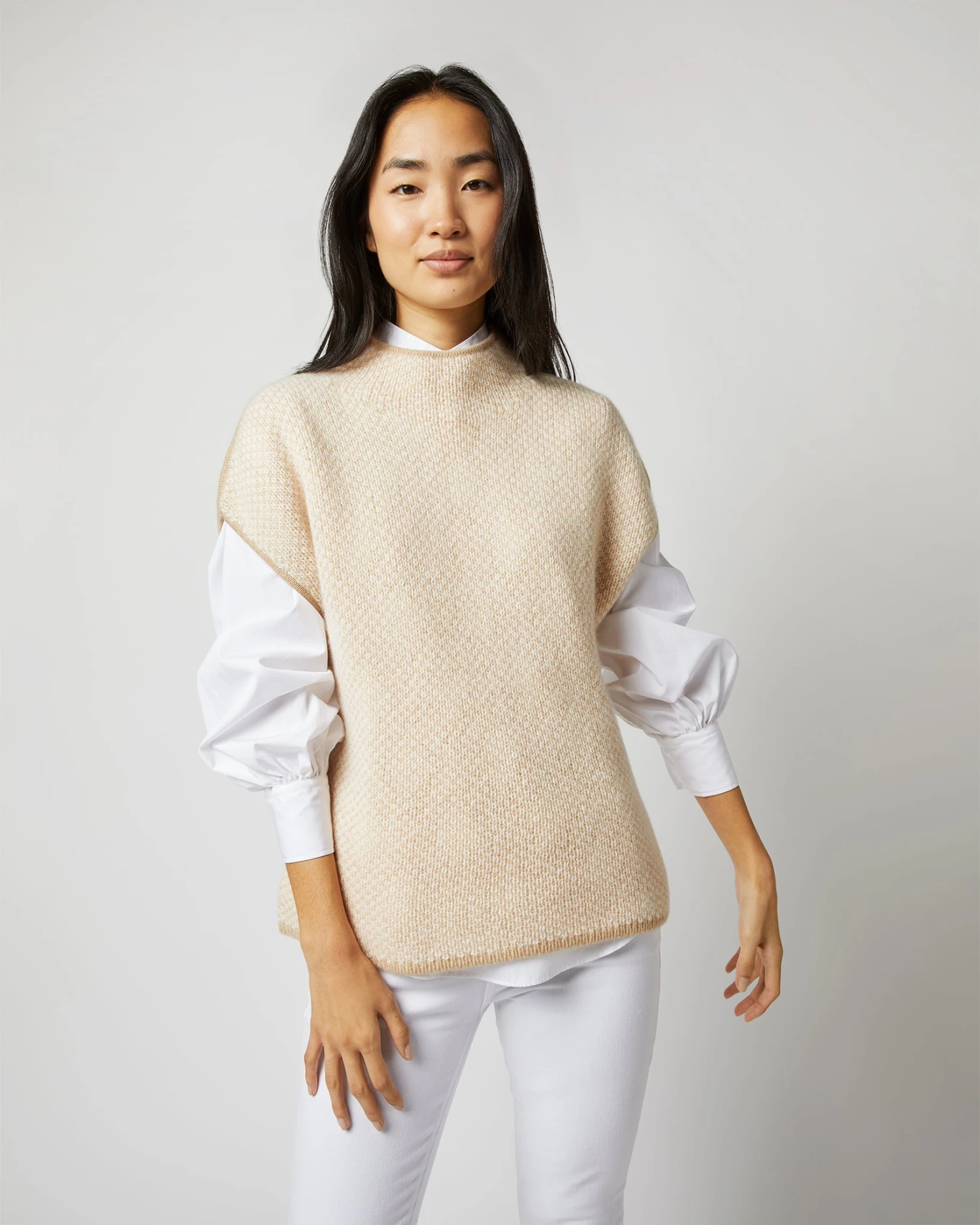 Athena Sweater In Ivory/Oatmeal/Pale Pink Cashmere 14 Athena Sweater In Ivory/Oatmeal/Pale Pink Cashmere - Image 14