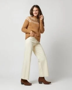 Marge Fairisle Sweater In Camel Brushed Wool/Alpaca Blend 10 Marge Fairisle Sweater In Camel Brushed Wool/Alpaca Blend -HERNO || ULLA JOHNSON || A.P.C. Shop S71443 2032