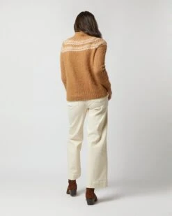 Marge Fairisle Sweater In Camel Brushed Wool/Alpaca Blend 13 Marge Fairisle Sweater In Camel Brushed Wool/Alpaca Blend -HERNO || ULLA JOHNSON || A.P.C. Shop S71443 2041