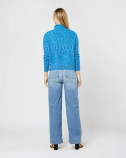Stevie Sweater In Blue Multi Confetti Alpaca Blend -HERNO || ULLA JOHNSON || A.P.C. Shop S71449 4173