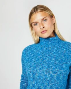 Stevie Sweater In Blue Multi Confetti Alpaca Blend -HERNO || ULLA JOHNSON || A.P.C. Shop S71449 4214