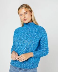 Stevie Sweater In Blue Multi Confetti Alpaca Blend -HERNO || ULLA JOHNSON || A.P.C. Shop S71449 4242