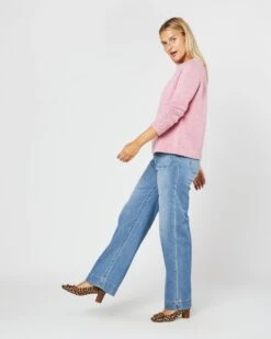 Golightly Sweater In Pink Donegal Cashmere 10 Golightly Sweater In Pink Donegal Cashmere -HERNO || ULLA JOHNSON || A.P.C. Shop S71451 3967