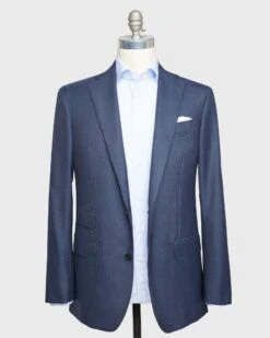 Kincaid No. 3 Suit In Blue Sharkskin 8 Kincaid No. 3 Suit In Blue Sharkskin -HERNO || ULLA JOHNSON || A.P.C. Shop S71699 2996 copy