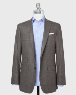 Virgil No. 3 Suit In Brown/Bluegrass Windowpane Flannel -HERNO || ULLA JOHNSON || A.P.C. Shop S71700 52