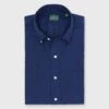 Button-Down Sport Shirt In Navy Oxford