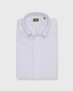 Button-Down Sport Shirt In Lavender University Stripe Oxford
