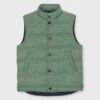 Cashball Vest In Lovat Harris Tweed