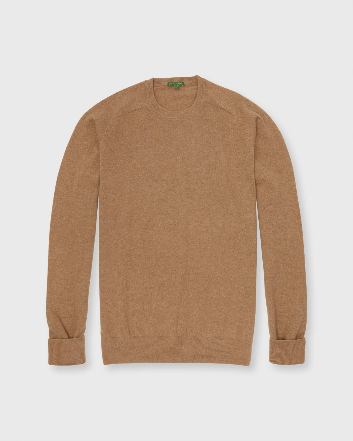 Classic Crewneck Sweater In Camel Cashmere 1 Classic Crewneck Sweater In Camel Cashmere