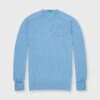 Classic Crewneck Sweater In Heather Delft Cashmere