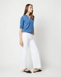 Half-Sleeved Georgina Sweater In Storm Blue Cashmere 10 Half-Sleeved Georgina Sweater In Storm Blue Cashmere -HERNO || ULLA JOHNSON || A.P.C. Shop S71889 4097