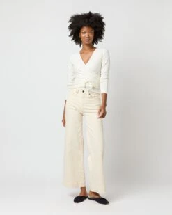 Ballerina Sweater In Starch Cotton/Cashmere