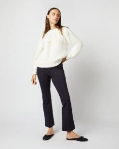 Lacey Sweater In Ivory Organic Cotton/Baby Alpaca 10 Lacey Sweater In Ivory Organic Cotton/Baby Alpaca -HERNO || ULLA JOHNSON || A.P.C. Shop S71895 1052