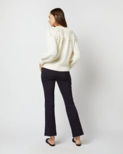 Lacey Sweater In Ivory Organic Cotton/Baby Alpaca 13 Lacey Sweater In Ivory Organic Cotton/Baby Alpaca -HERNO || ULLA JOHNSON || A.P.C. Shop S71895 1085