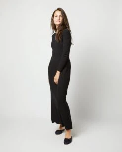 Adeline Crewneck Dress In Black Techno Yarn 10 Adeline Crewneck Dress In Black Techno Yarn -HERNO || ULLA JOHNSON || A.P.C. Shop S71896 1273